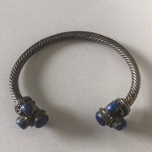 BEAUTIFUL Blue Adjustable Cuff Bracelet From India